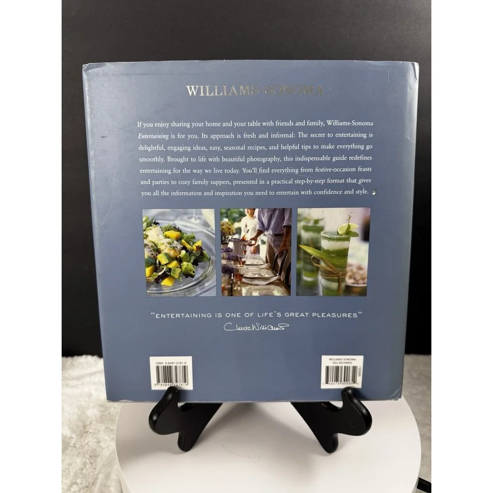 Williams-Sonoma Entertaining Hardcover Book Home Decor Collection‎ VTG Display